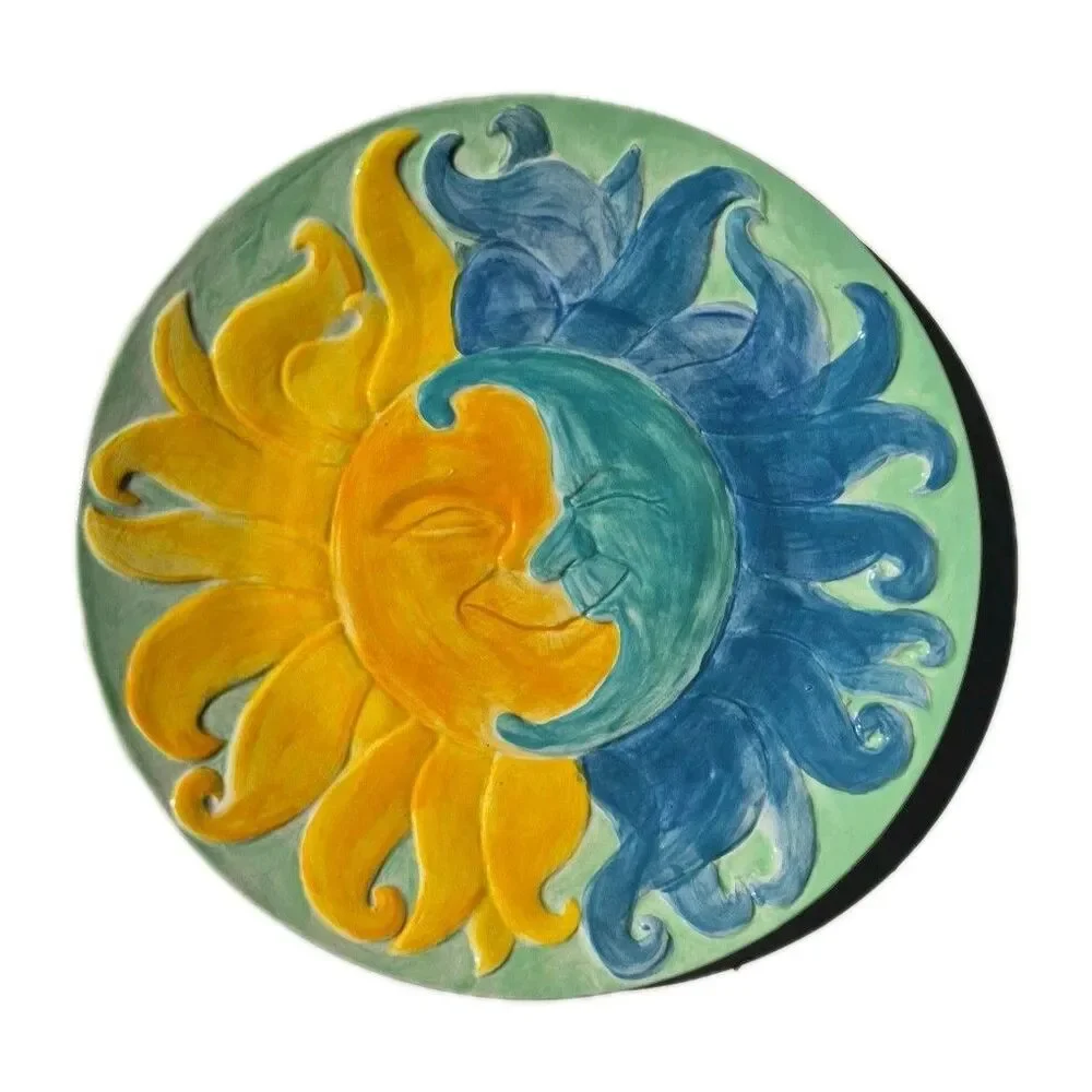 Sun And Moon Decorative Studio Art Plate 13